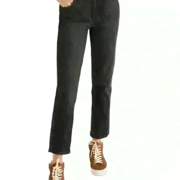Madewell Denim - Madewell Vintage Crop Jean Style AA914 27 Tall distressed black